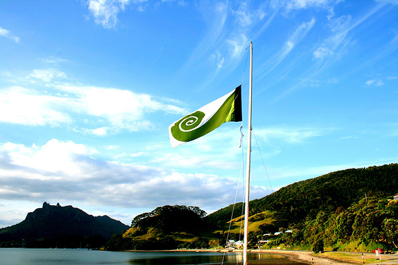 NZ Flag by Friedensreich Hundertwasser